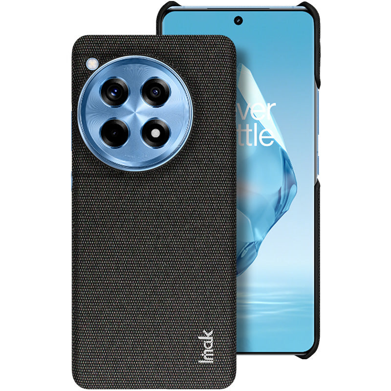 IMAK Ruiyi Series for OnePlus Ace 3 5G / 12R 5G Case Cloth Texture Leather Coated PC Hard Protective Phone Cover IMAK Ruiyi Series for OnePlus Ace 3 5G / 12R 5G Case Cloth Texture Leather Coated PC Hard Protective Phone Cover
